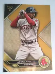 2017 Topps Triple Threads Jumbo 5x7 Mookie Betts Red Sox 7 #’d 02/10 Gold