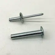(100-Pack) 2-Piece Steel Mate Rivet 1/4" Body Diameter 1-5/8 to 1-7/8 Grip Range