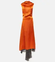 [Jacques Wei] Jacques Wei Sleeveless maxi dress AU 14 orange