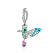 Sterling Silver Hummingbird Dangle Charm
