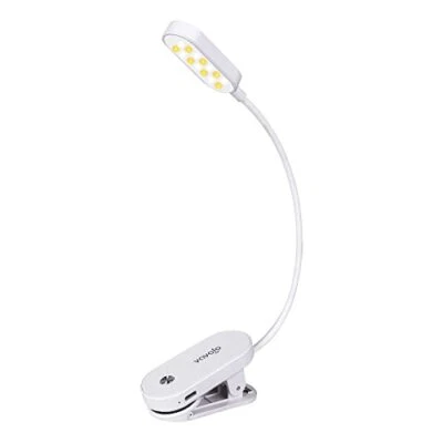 VAVOFO Rechargeable Book Light, 14 LEDs Eye Care Clip On Amber Reading White