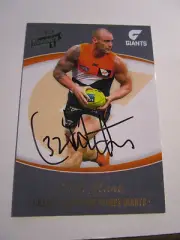 GWS - Josh Hunt signed 2014 Select Australia Common Card + COA