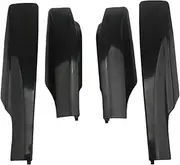 NEGRO 4Pcs Roof Luggage Rack Cover,Fit for Toyota, RAV4 XA30 2006-2012 Front Rear Black Roof Bar Rail End Shell Set Shell Protective Roof Rack Shield