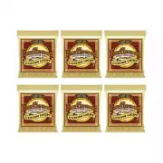 6 Sets Ernie Ball Cst. Lt Earthwood 80/20 Bronze Acoustic Guitar Strings 11.5-54