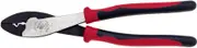 Klein Tools Journeyman™ Crimping/Cutting Tool, Designed to crimp insulated and non-insulated terminals and connectors, J1005, Red/Black, Small