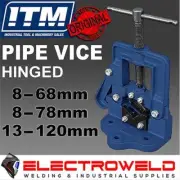 ITM Hinged Pipe Vice Vise Bench Tube Clamp -Choose 68mm / 78mm / 120mm TM114-068