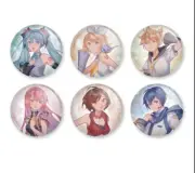 Miku Expo 2024 Coral Button Badges All 6 SEALED Miku Rin Len Kaito Luka Meiko