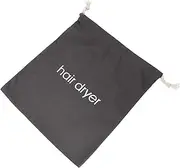 Canvas Hair Dryer Storage Bag Travel Hair Dryer Holder Reusable Drawstring Pouch Dustproof Wall Mountable for Travel