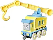 Thomas & Friends Fisher-Price Carly The Crane Vehicle die-cast Push-Along Toy Rail Vehicle for Preschool Kids Ages 3+