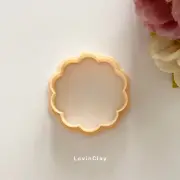 (Set of 3 Sizes) Scallop Circle Polymer Clay Cutter (style 2)