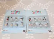 2 Sets of 8 My Little Christmas Mini Snowmen Christmas Tree Ornaments NIP