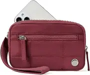[Generic] Convely Wristlet Wallets, Convely Essential Wristlet, Nylon Quilted Wallet, Wristlet Wallets for Women with 3 Zipper Purse