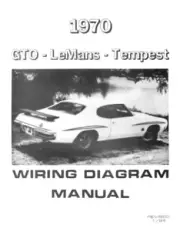 PONTIAC 1970 Tempest & GTO Wiring Diagram 70