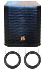 MR DJ PRO3500BT 12" 3500W Pro Active Subwoofer with 2 Speaker Output Package