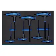 Draper Tools T Handle Ball End Hexagon Key Set in 3/4 Drawer Eva Insert Tray (7