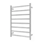 ACA Chrome Electric Heated Towel Rack Rail Warmer Robe Dryer Holder Round 8 Bars
