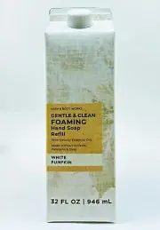 1 Bath Body Works WHITE PUMPKIN Gentle Foaming Hand Soap REFILL 32 OZ