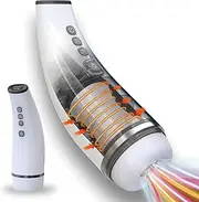 Sex Toys for Men Hands Free Electric Malemasterbrators Toy with Powerful Thrusting Rotating Modes for Stimulation Electric Pocket Pussy Vagina Men's Hoodies Charge A1R10