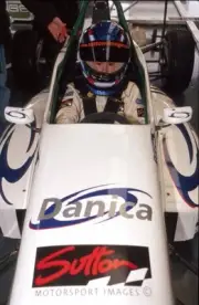 Danica Patrick tests before competing this winter in the UK Formul- Old Photo