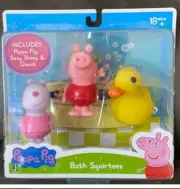 PEPA PIG BATH SQUIRTEES 18+ Months BABY Includes: Peppa Pig, Suzy Sheep & Quack