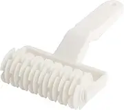 HAIKING Pizza Lattice Roller, 1 Pcs White Plastic Hobbing Kitchen Bakery Baking Tool for Cookie, Bread, Pie, Pizza (12 x 19cm/4.72 x 7.48in)