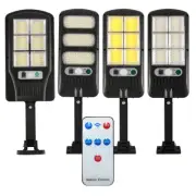 Solar LED Street Light Motion Remote Sensor Control Wall Flood Outdoor Yard Lamp