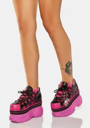 [Dolls Kill X Hustler] Timeless Tease Platform Sneakers