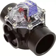 Valve body with non-sealing check valve for 2” Sch.40 pipe. Scale in GPM