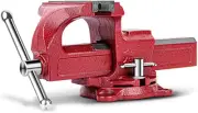 1306 6 Inch Home Vise Ductile Iron 6" Bench Vise Homeowner'S Vice with Anvil and