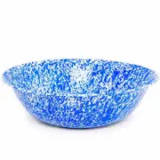 Crow Canyon Enamelware Giant 30L Benson Basin in Blue Marble Enamel D200DBM