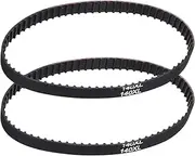 uxcell 2pcs 140XL Rubber Timing Belt 70 Teeth 10mm Width 5.08mm Pitch Synchronous Closed Loop Geared Drive Belt Black for Industrial
