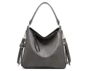 Women’s Leather Handbag Shoulder Bag Grey