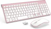 Wireless Keyboard and Mouse Combo J JOYACCESS Compact Full-Size Keyboard and Mou