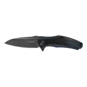 Kershaw Knives Natrix 7007CF 8Cr13MoV Stainless Black Carbon Fiber/Blue G10
