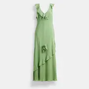 V Neck Bias Dress