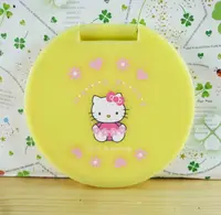 在飛比找樂天市場購物網優惠-【震撼精品百貨】Hello Kitty 凱蒂貓-摺疊鏡-黃花