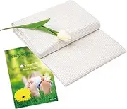 Grounding Sheets, 10% Silver Fiber Conductive Grounding Sheets for Sleeping, Earth Connected Grounded Sheet Mat with Grounding Cord (White, 27"*52")