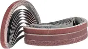 HOMSFOU Grit Sanding Belts Assortment Belt Sander Paper Set for Wood Aluminum Fiberglass