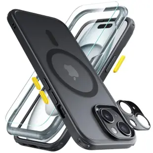 【ESR 億色】iPhone 15 Plus Halolock 巧匯系列磨砂款 手機殼膜組(支援MagSafe)