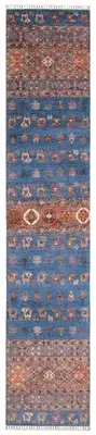 Vintage Hand-knotted Runner Rug 2'9" x 13'0" Traditional Wool Carpet