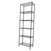 6-Tier Wire Shelving Unit, Free Standing Shelf, 6 Tier Storage Shelf Black