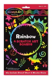 Scratch Art Rainbow w/ 4 Boards Ages 4+ by Melissa and Doug