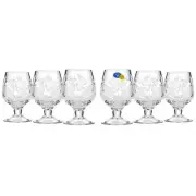 Elegant and Modern Russian Cut Crystal Glass 1.7oz, Sherry Glass, 50ml, Set of 6