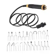 Burning Kit Pyrography Pen Tool 21 Wire Tips Detachable Versatile AntiSlip