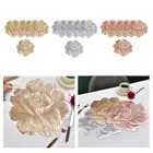 6x Floral Placemat Nordic Anti Slip PVC Table Mat for Party Birthday Dining