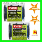 2x Ryobi Line Trimmer Spool And Line 3 Pack - 1.65mm eBC