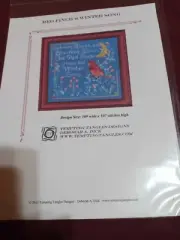 Tempting Tangles Designs Red Finch's Winter Song Cross Stitch Pattern NEW!