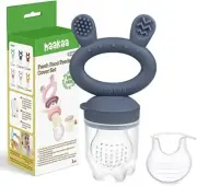 Baby Fresh Food Fruit Feeder Pacifier Teether Infant Baby Shower Gift New Grey