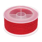 Nylon Thread Twine Beading Cord, 13ft Bracelets String Cord Rope, Bright Red