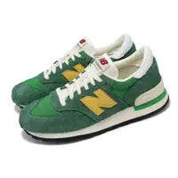 在飛比找ETMall東森購物網優惠-New Balance 休閒鞋 990 男鞋 美製 綠 黃 